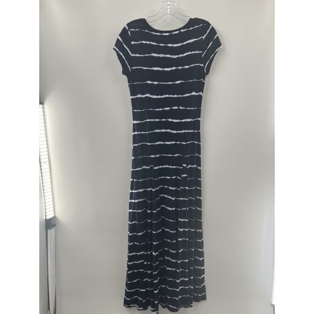 Lauren by Ralph Lauren Women’s Multicolor Blue White Tie-Dye Maxi Dress Size M - Picture 8 of 9